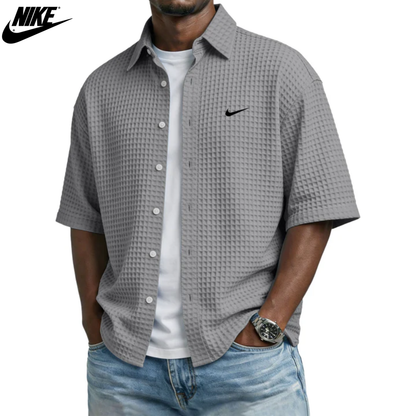 Textured Summer Button Shirt